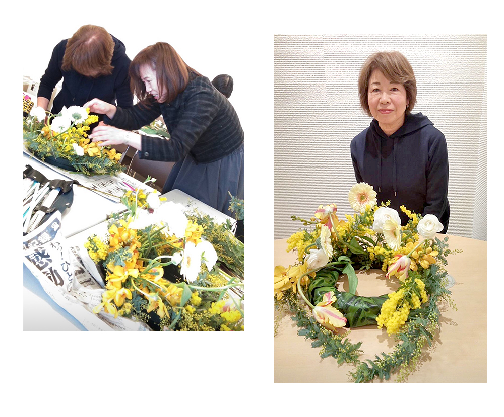 フラワーサロンミキアートスクール第一ホテル東京・サロン